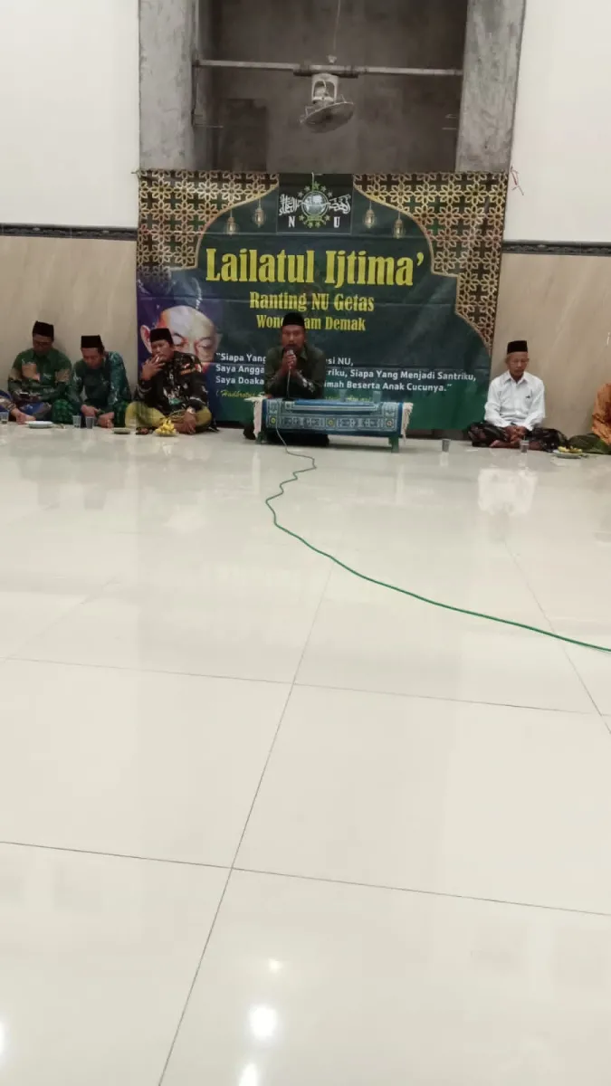 Tanamkan Nasionalisme,  NU Ranting Getas Gelar Lailatul Ijtima'