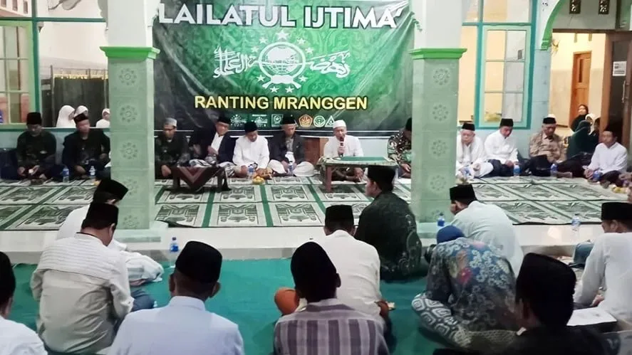 Jaga Kondusivitas Saat Pilkades, Ranting NU Mranggen Gelar Lailatul Ijtima