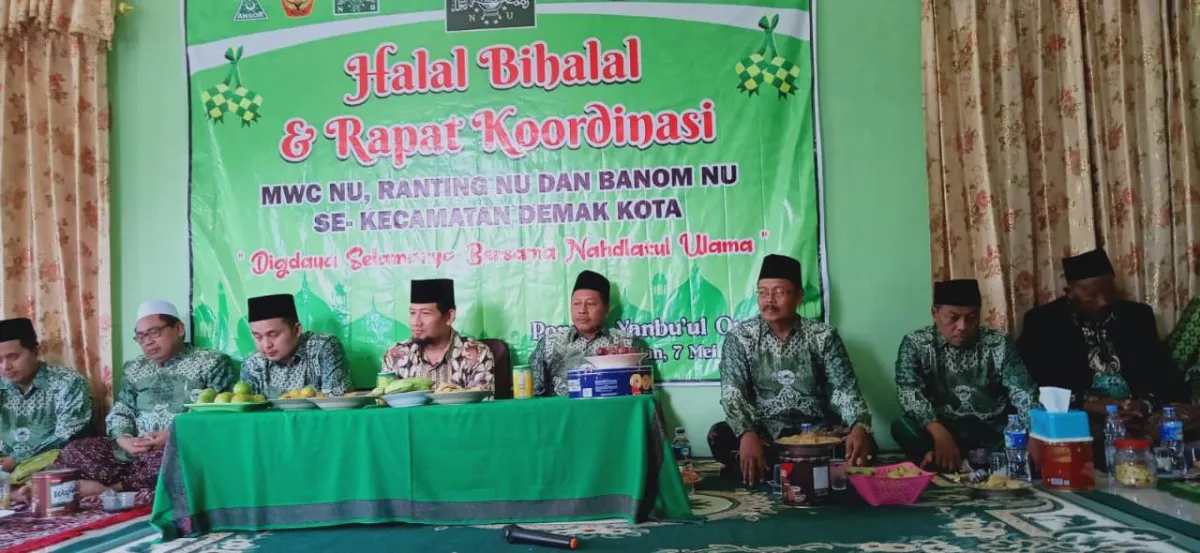 MWC NU Demak Kota Gelar Halal Bi Halal Dan Konsolidasi Organisasi