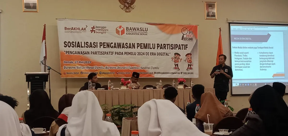 BAWASLU Demak Ajak Generasi Z Berperan Aktif Awasi Pemilu 2024 Melalui Media