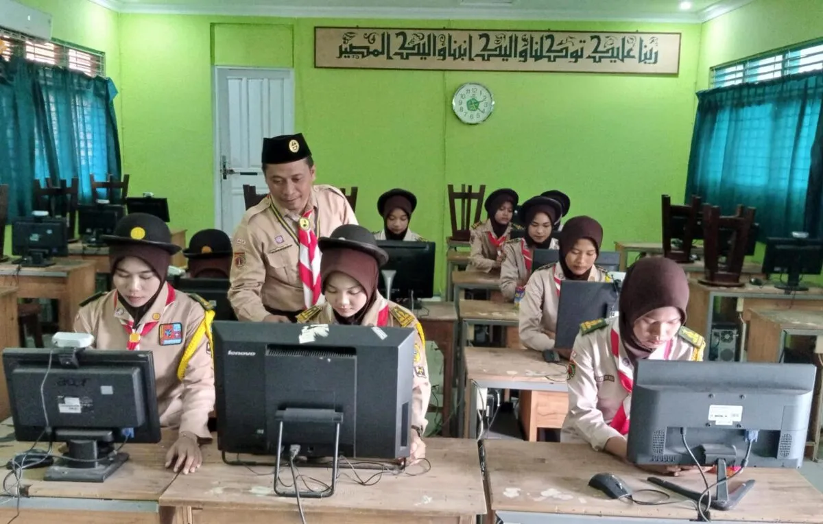 Pramuka MA NU Demak Ikuti Kegiatan Jambore On the Air-Jambore On the Internet 2023