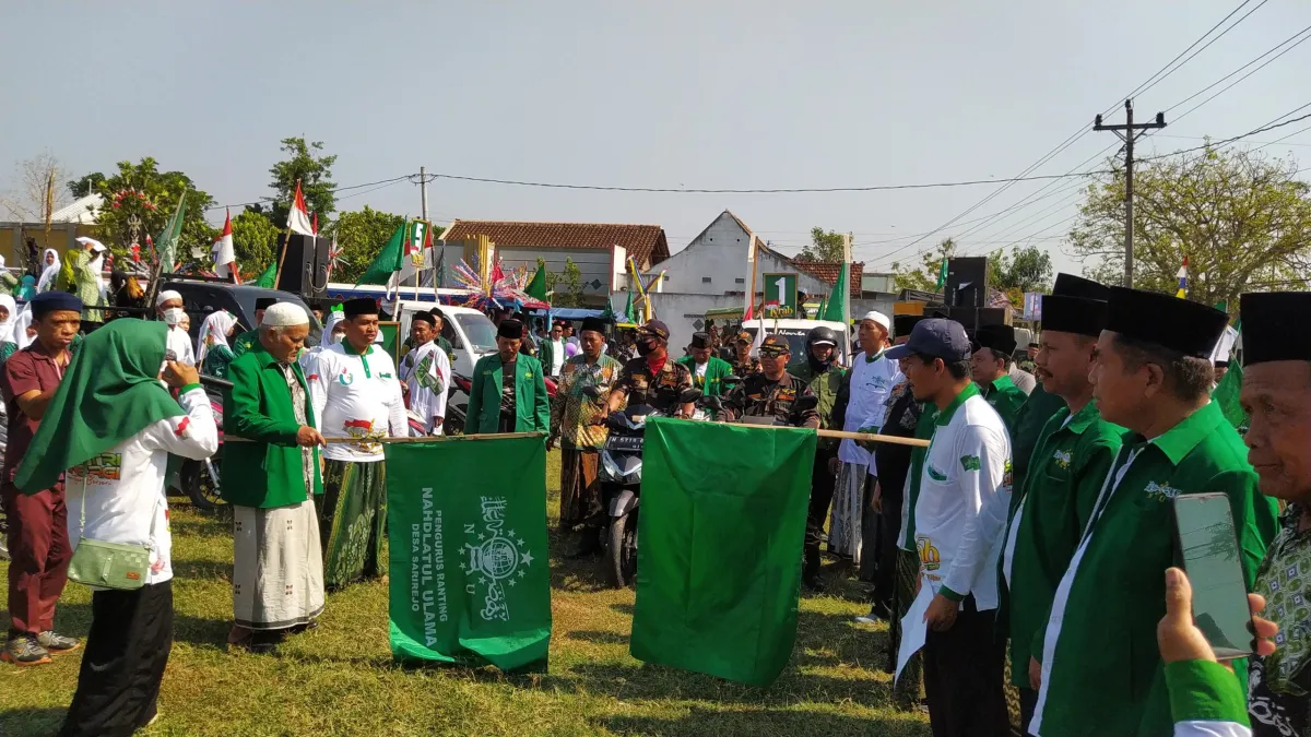 Peringati Hari Santri Dan Sumpah Pemuda, MWC NU Guntur Gelar Kirab