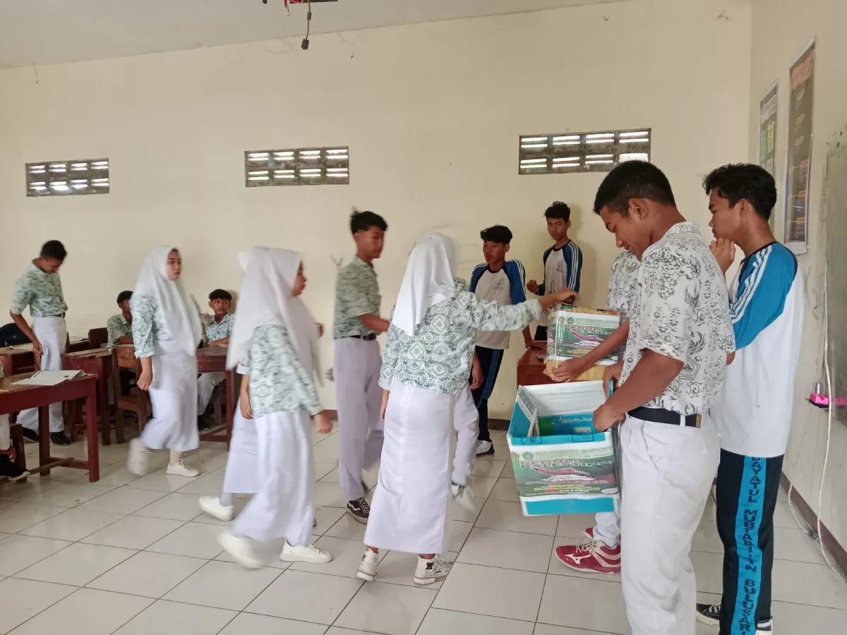 Baru Terpilih, OSIM MA Hidayatul Mubtadiin Tancap Gas Galang Donasi P4lestina