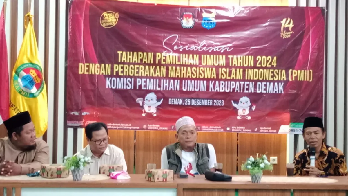 Kampanyekan Pemilu Damai, IKA-PMII Demak Ajak Masyarakat Memilih dengan Bijak