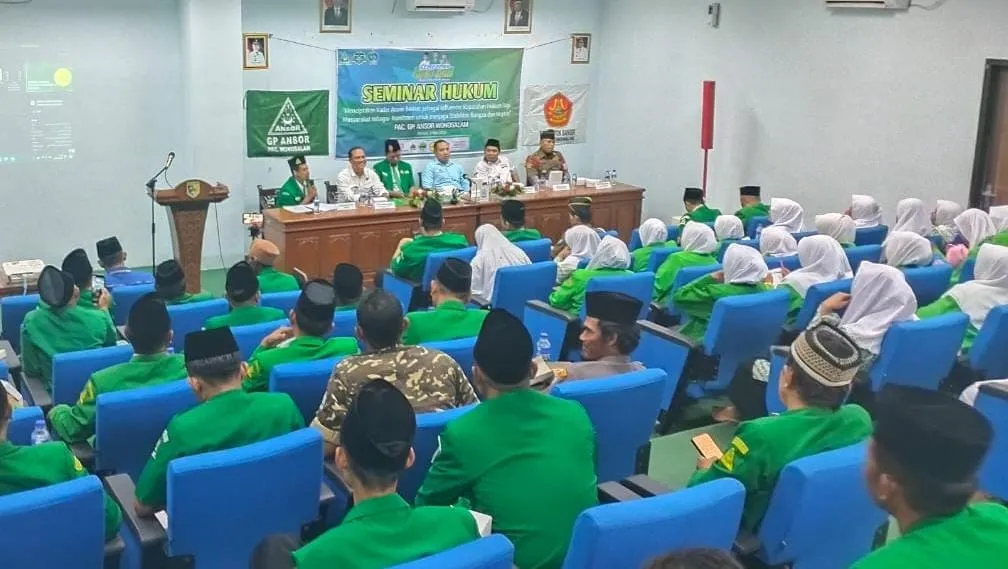 Harlah ke 90, PAC GP Ansor Wonosalam Gelar Seminar Hukum