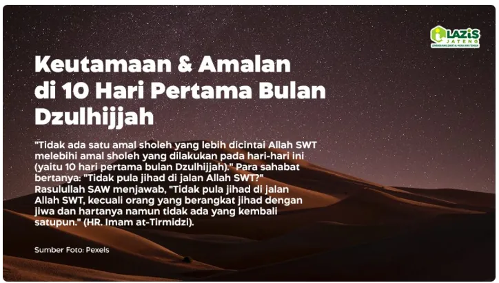 Khutbah Jumat: Keutamaan Bulan Dzulqa’dah dan Peristiwa Penting di Dalamnya
