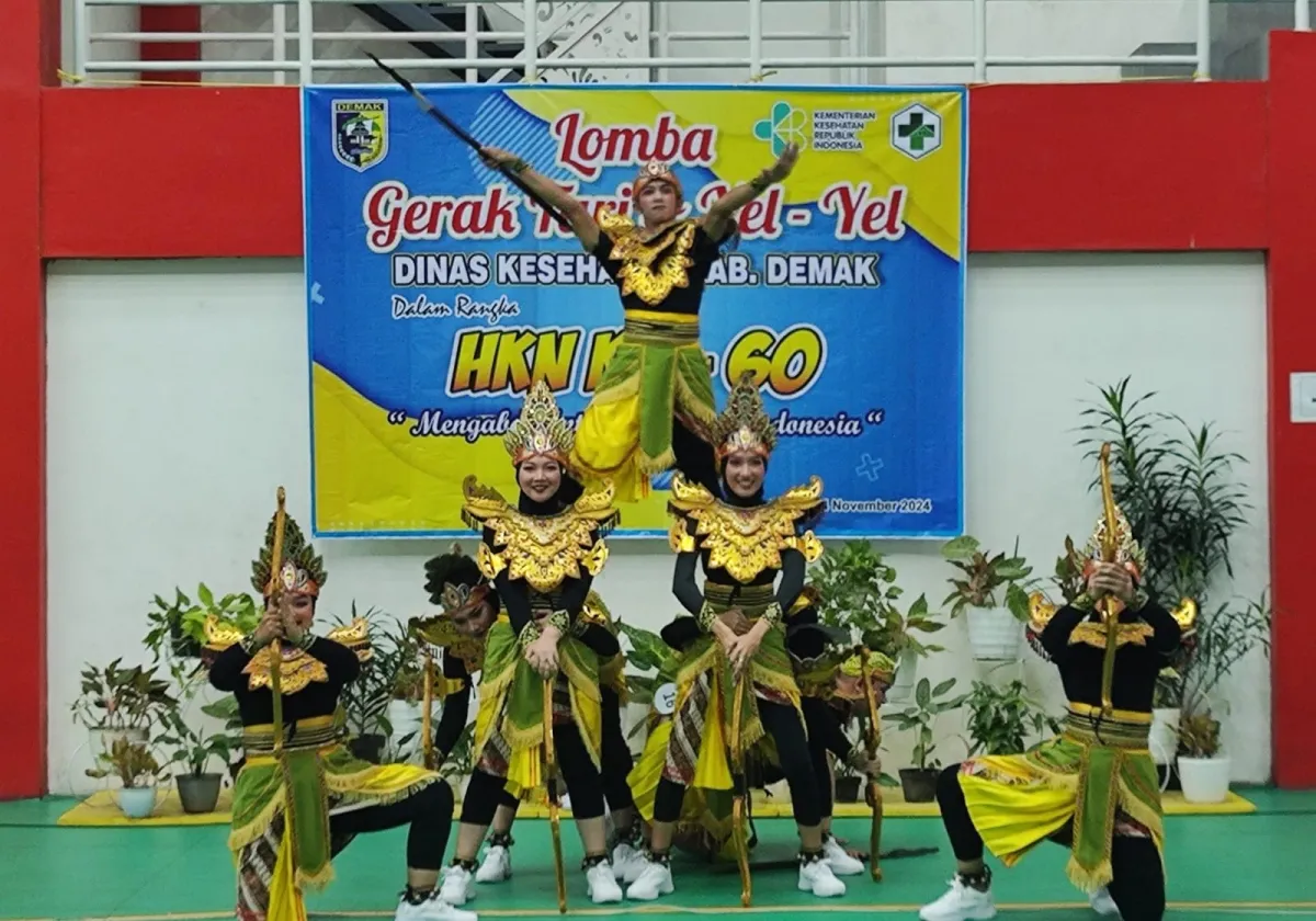 Semarak Lomba Tari dan Yel-yel Warnai Peringatan HKN ke-60 di Demak
