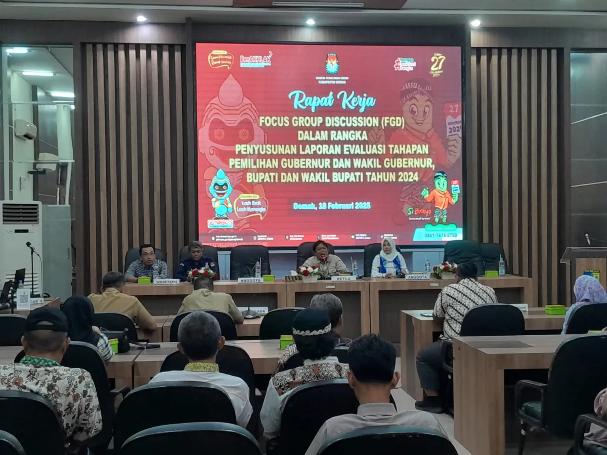 KPU Demak Gelar FGD Evaluasi Pilkada 2024, Fokus pada Optimalisasi dan Sinergi Pemangku Kepentingan