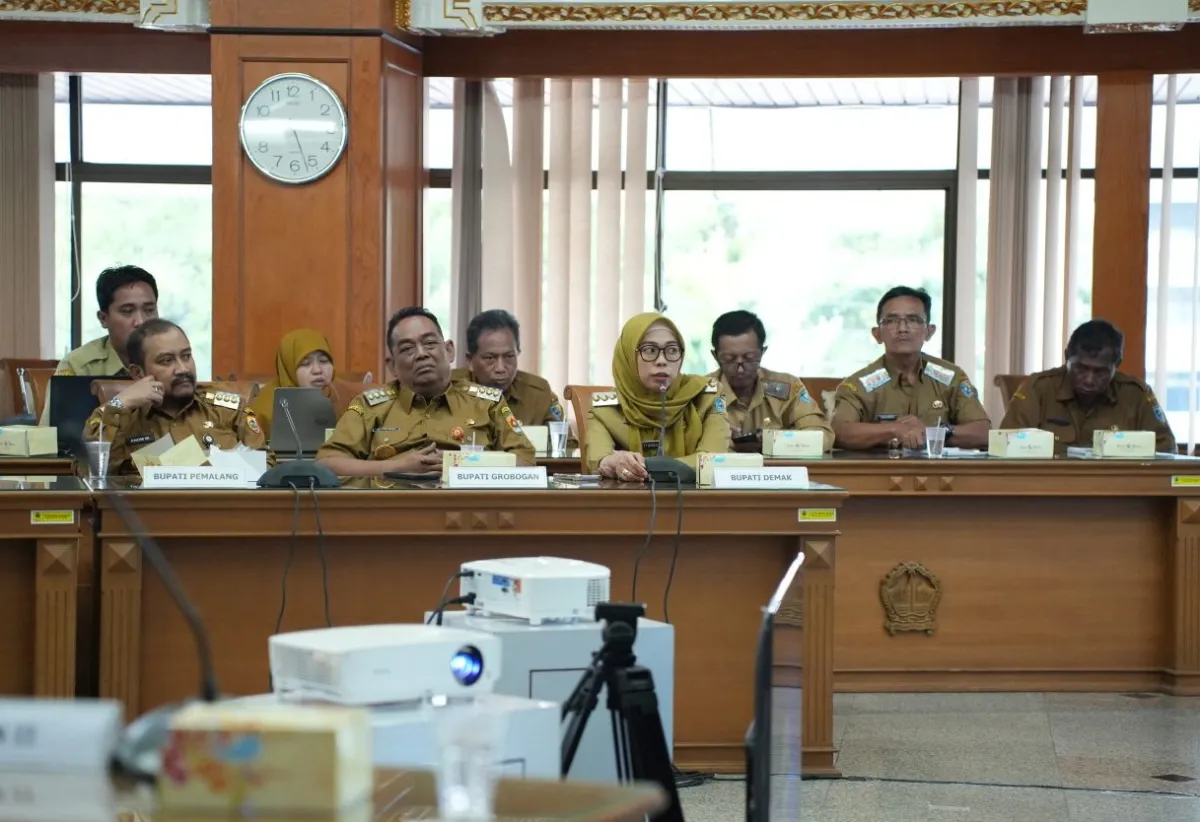 Hadiri Rakor Penanganan Banjir, Bupati Demak Tegaskan Proyek Tol Tidak Cukup Atasi Banjir