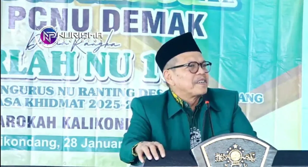 Harlah NU Ke-100 dan Pelantikan Pengurus NU Ranting Kalikondang Demak Digelar Meriah